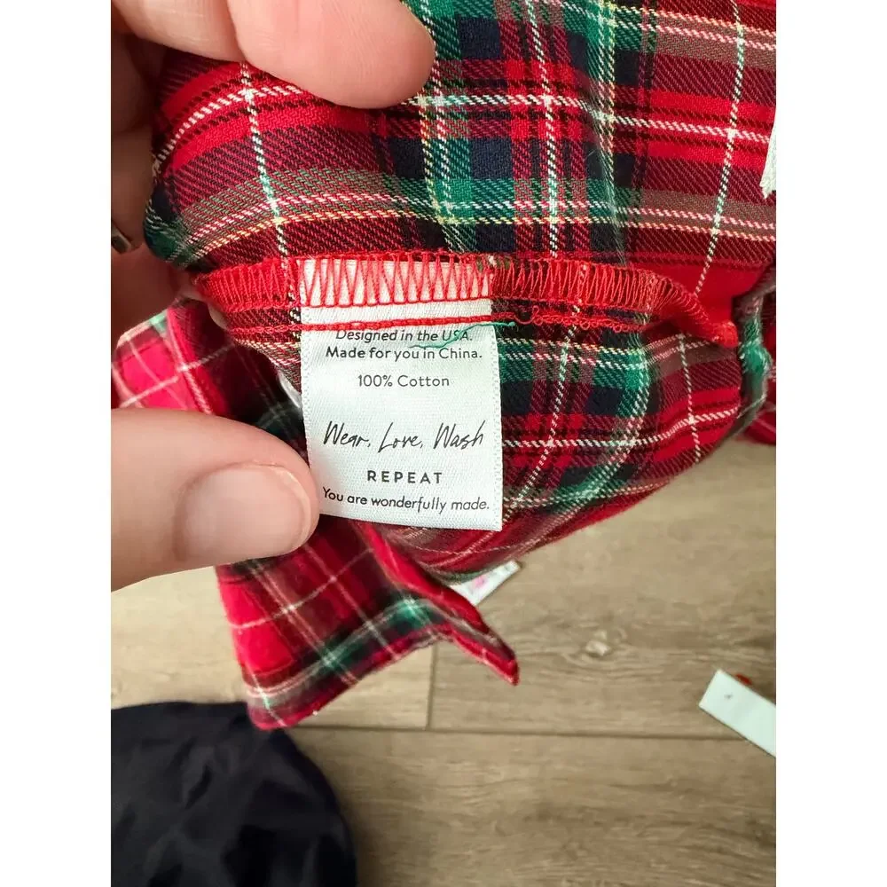Sweet Honey Red and Green Plaid Flannel Shirt - Boys 8